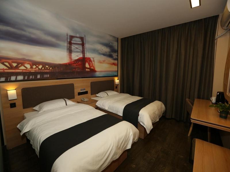 Thank Inn Chain Hotel Shanxi Xinzhou Xinfu District Xuefu East Street Heping Square Exterior photo