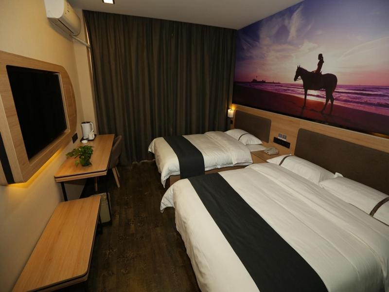 Thank Inn Chain Hotel Shanxi Xinzhou Xinfu District Xuefu East Street Heping Square Exterior photo